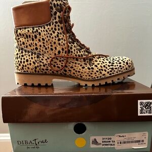 Leopard Lace Up Boot